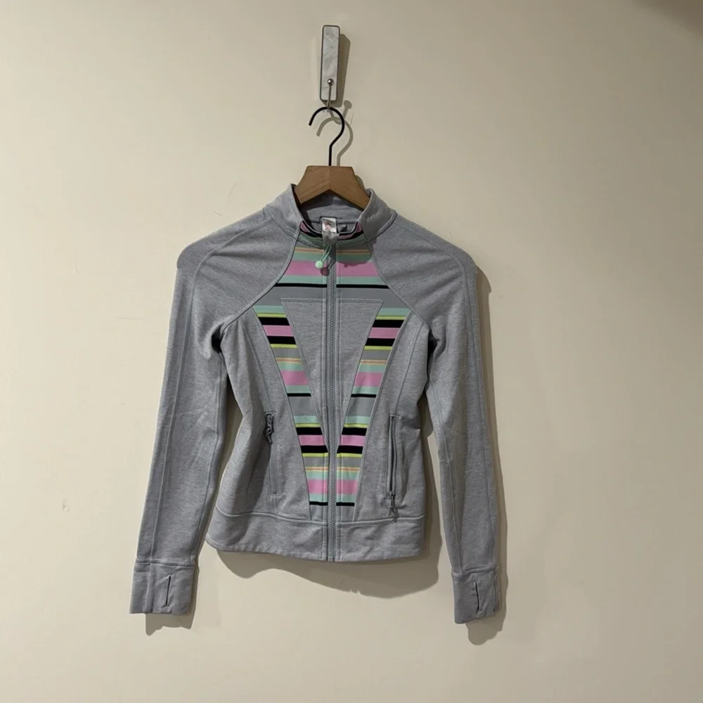 • Ivivva / Kids Lululemon Line • Girls Perfect Your Practice Jacket Gray 10